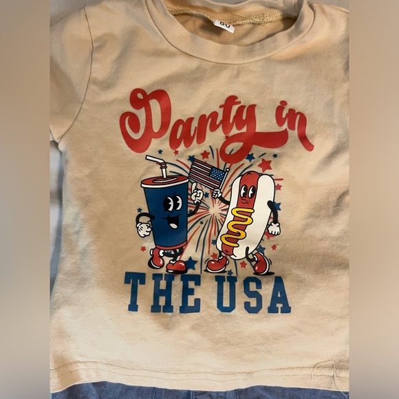 Fourth of July 6 month boy outfit - Picture 3 of 3